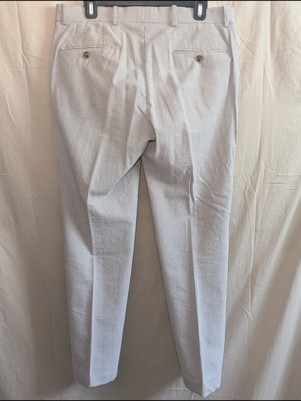 Bar III Slim-Fit Seersucker Suit Pants